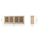 Arden - 4 Door Sideboard - Natural by HouseOfZazla