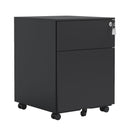 2 Drawer Mobile File Cabinet With Lock Steel File Cabinet For Legal / Letter / A4 / F4 Size / Home / Office Design by HouseOfZazla