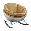Pippin - Top Grain Leather Rocking Chair - Morocco by HouseOfZazla