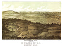 Vintage Map of Chattanooga, Tennessee 1887