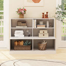 Entryway Shoe Cabinet with 2 Anti-tipping Kits-White by LJGDeals