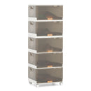 3/4/5/6-Cube Stackable Storage Bins with Detachable Wheels by LJGDeals