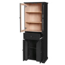 Bathroom Storage Cabinet, Adjustable Shelves & Drawer, Freestanding Tower by HouseOfZazla