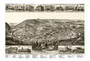 Vintage Map of Harriman, Tennessee 1892