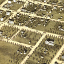 Vintage Map of Jackson, Tennessee 1870