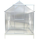Polycarbonate house, Heavy Duty Outdoor Aluminum Walk-In House Kit With Rain Gutter, Vent And Door For Backyard Garden by HouseOfZazla