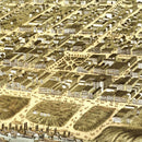 Vintage Map of Memphis, Tennessee 1870