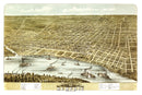 Vintage Map of Memphis, Tennessee 1870