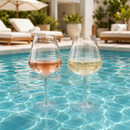 Unbreakable Stemmed Wine Glasses, Tritan Acrylic | Set of 2 (18oz)