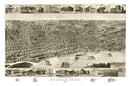 Vintage Map of Memphis, Tennessee 1887