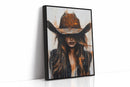 Cowgirl in Crimson – Modern Western Grit