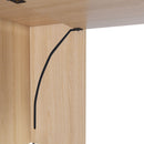 Stretchable Office Desk With Storage Shelves And Mobile Wheels by HouseOfZazla