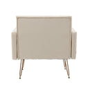 Accent Chair, leisure single sofa with Rose Golden feet