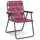 6 Pieces Folding Beach Chair Camping Lawn Webbing Chair by LJGDeals