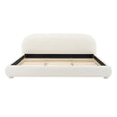Upholstered Simple Modern Bedroom Bed With Curved Headboard