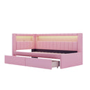 Upholstered Platform Bed With USB Ports And LED Belt by HouseOfZazla
