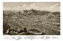 Vintage Map of Anniston, Alabama 1888