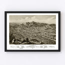 Vintage Map of Anniston, Alabama 1888