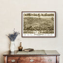 Vintage Map of Birmingham, Alabama 1885