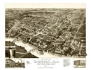 Vintage Map of Gadsden, Alabama 1887