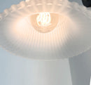 Large Antique Super Flare Frosted Glass Wall Sconce