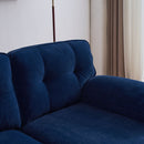 83" Modern Sectional Sofas Couches Velvet L Shaped Couches for Living Room, Bedroom, Blue