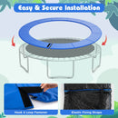 8-16 FT Trampoline Pad Replacement Safety Pad with Fixing Straps (Blue)