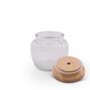 Fleur De Lis Knob Glass Canisters