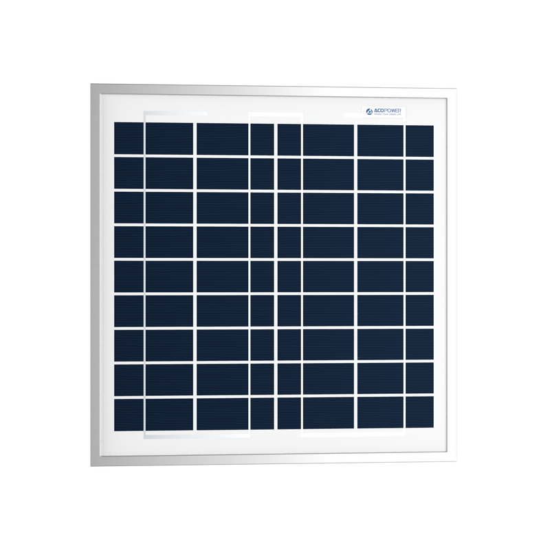 ACOPower 15W Polycrystalline Solar Panel for 12 Volt Battery Charging