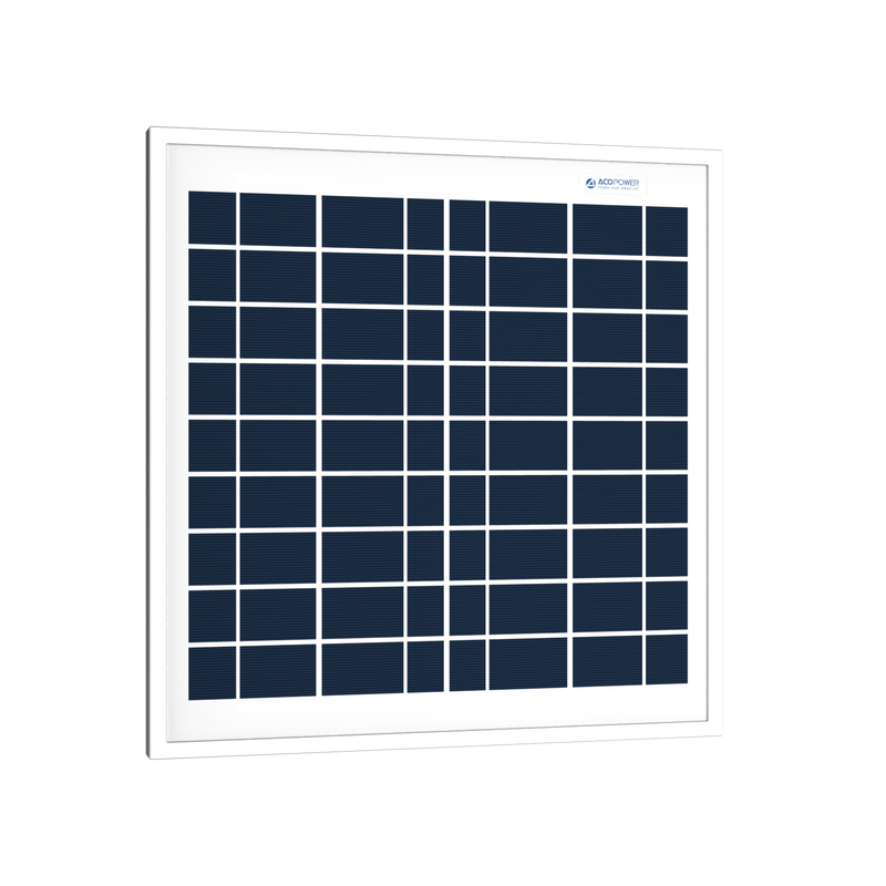 ACOPower 15W Polycrystalline Solar Panel for 12 Volt Battery Charging