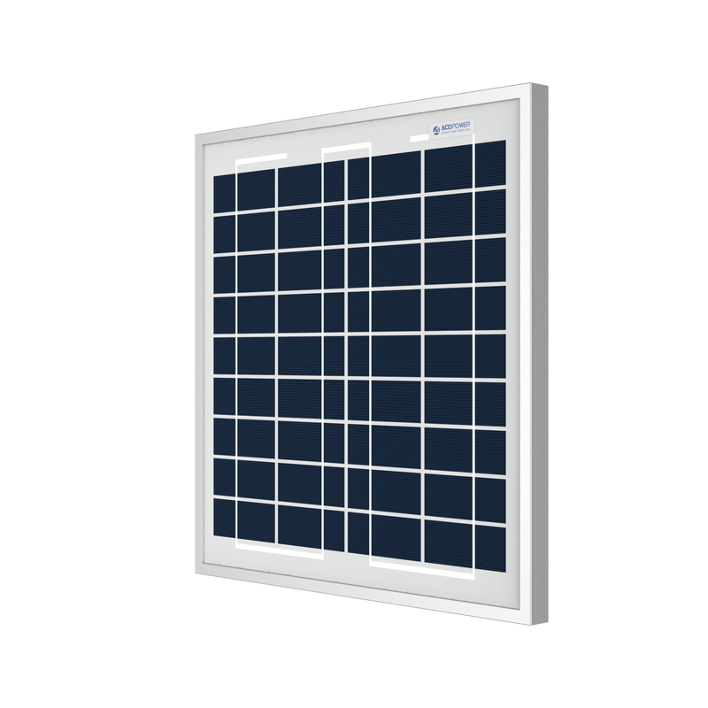 ACOPower 15W Polycrystalline Solar Panel for 12 Volt Battery Charging