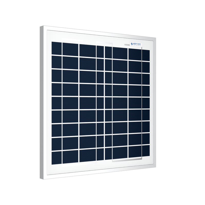 ACOPower 15W Polycrystalline Solar Panel for 12 Volt Battery Charging