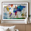 World Map Canvas Print – Framed Travel Map Wall Art for by MyGreatCanvas | Canvas Wall Art Prints | Photo Prints & Wall Decor