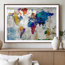 World Map Canvas Print – Framed Travel Map Wall Art for by MyGreatCanvas | Canvas Wall Art Prints | Photo Prints & Wall Decor