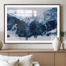 Abstract Blue Mountain Canvas Wall Art – Modern Triptych by MyGreatCanvas | Canvas Wall Art Prints | Photo Prints & Wall Decor