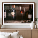 Red Wine and Bottle Canvas Print by MyGreatCanvas | Canvas Wall Art Prints | Photo Prints & Wall Decor