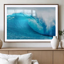 Big Ocean Surfing Wave Wall Art Canvas Print