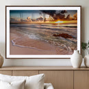 Sunset on Ocean Wall Art Canvas Print by MyGreatCanvas | Canvas Wall Art Prints | Photo Prints & Wall Decor
