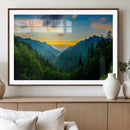 Green Forest Wall Art Canvas Print