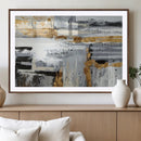 Abstract Painting Canvas Wall Art Print Paint Drip Art Brush