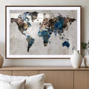 World Map Canvas Print – Framed Travel Map Wall Art for by MyGreatCanvas | Canvas Wall Art Prints | Photo Prints & Wall Decor