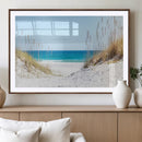 Serene Coastal Dune Path with Ocean View, 3-Panel Beach