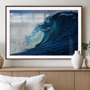 Ocean Wave at Sunset Canvas Art, Large Wall Print of Vibrant