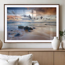 Serene Weather On The Beach Wall Art Canvas Print