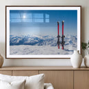 Ski Season Snow Wall Art Canvas Print
