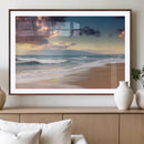 Cloudy Weather Beach Sunset Canvas Print | Sunrise Wall Art by MyGreatCanvas | Canvas Wall Art Prints | Photo Prints & Wall Decor
