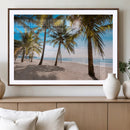 Palm Beach Tropical Island Wall Art Canvas Print