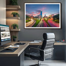 Dallas City Lights Large Wall Art Dallas Cityscape Canvas