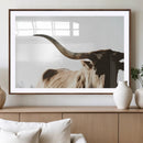 Texas Longhorn Wall Art Canvas Print | 3-Panel Large