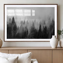 Fogy Forest Canvas Wall Art Print - Mountain Wall Art with